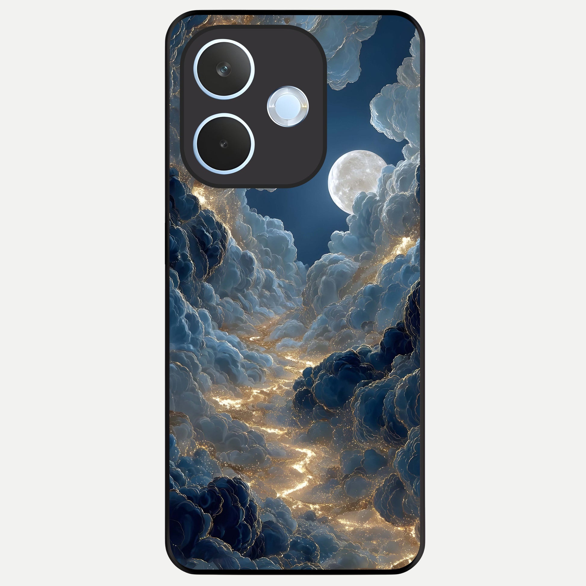  Celestial Cloud Road Glass Case For Oppo Reno 15 Pro mini back cover – full design glossy printed glass finish