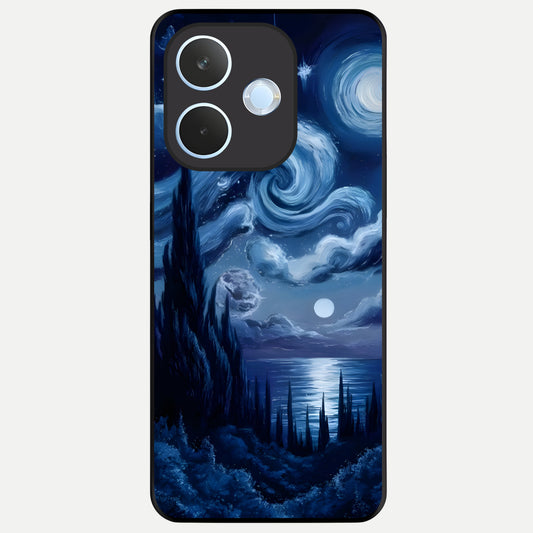  Celestial Dream Van Gogh Glass Case For Oppo Reno 15 Pro mini back cover – full design glossy printed glass finish