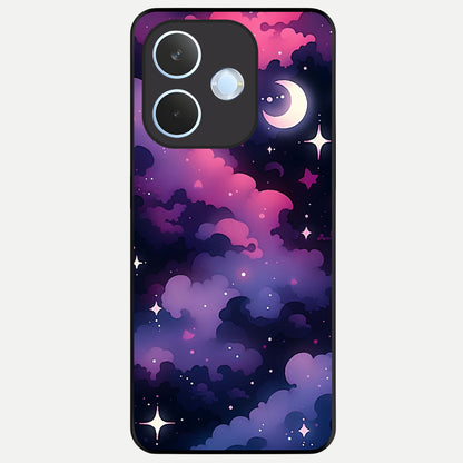  Celestial Moon Magic Glass Case For Oppo Reno 15 Pro mini back cover – full design glossy printed glass finish