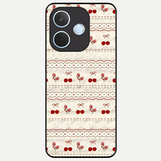  Cherry Bloom Charm Glass Case For Oppo Reno 15 Pro mini back cover – full design glossy printed glass finish