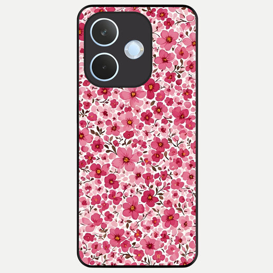  Cherry Blossom Charm Glass Case For Oppo Reno 15 Pro mini back cover – full design glossy printed glass finish