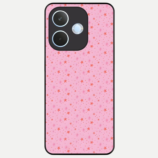  Cosmic Pink Sparkle Glass Case For Oppo Reno 15 Pro mini back cover – full design glossy printed glass finish