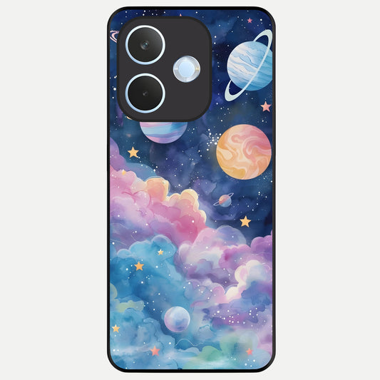  Cosmic Planet Dreams Glass Case For Oppo Reno 15 Pro mini back cover – full design glossy printed glass finish