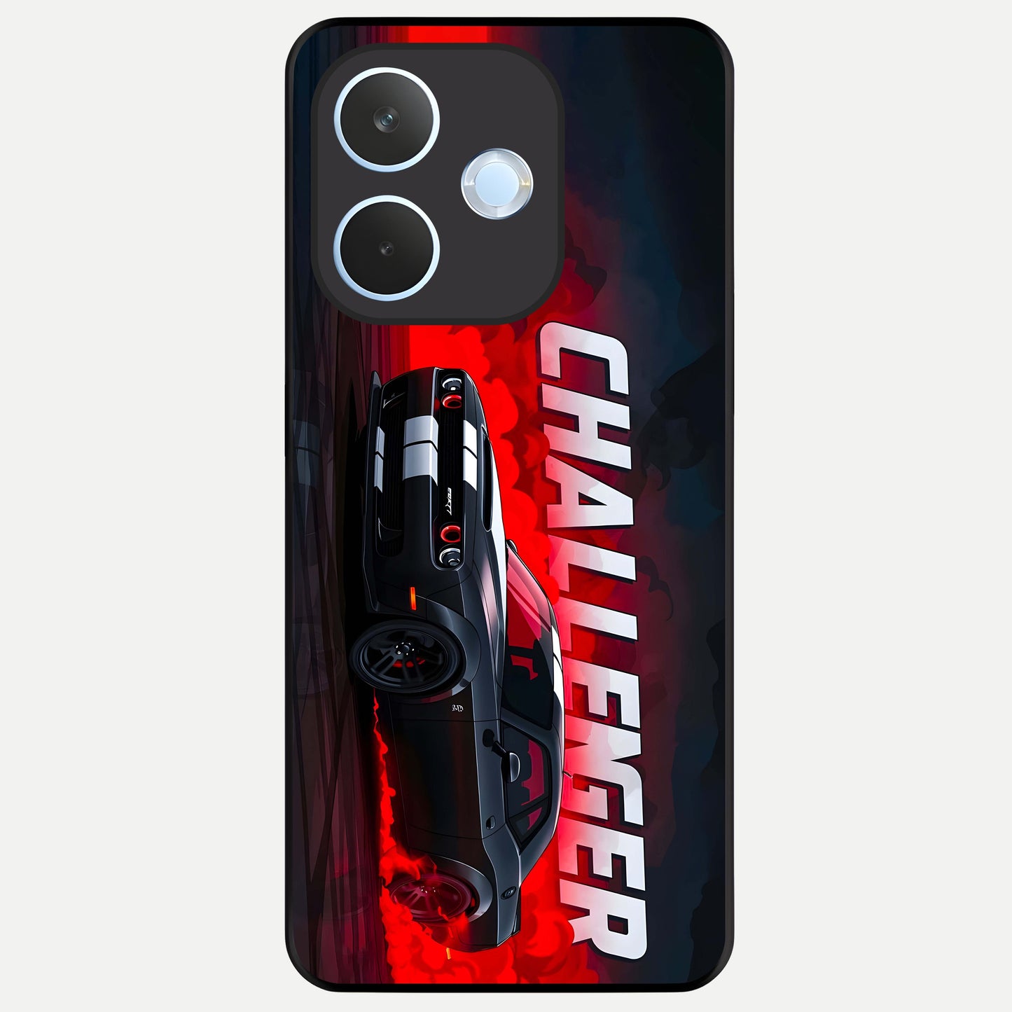  Crimson Challenger Fury Glass Case For Oppo Reno 15 Pro mini back cover – full design glossy printed glass finish