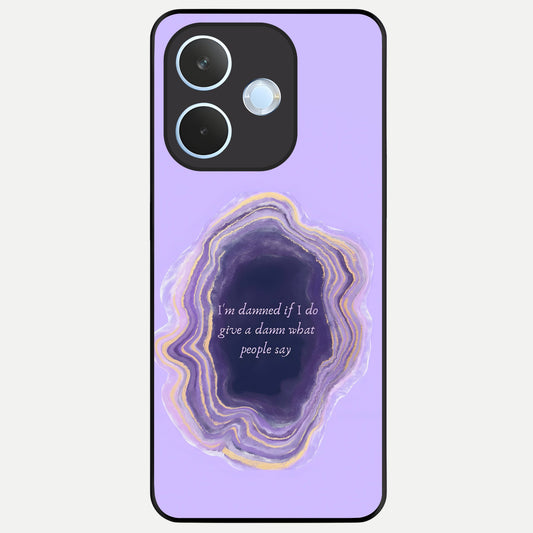  Damned People Quote Glass Case For Oppo Reno 15 Pro mini back cover – full design glossy printed glass finish