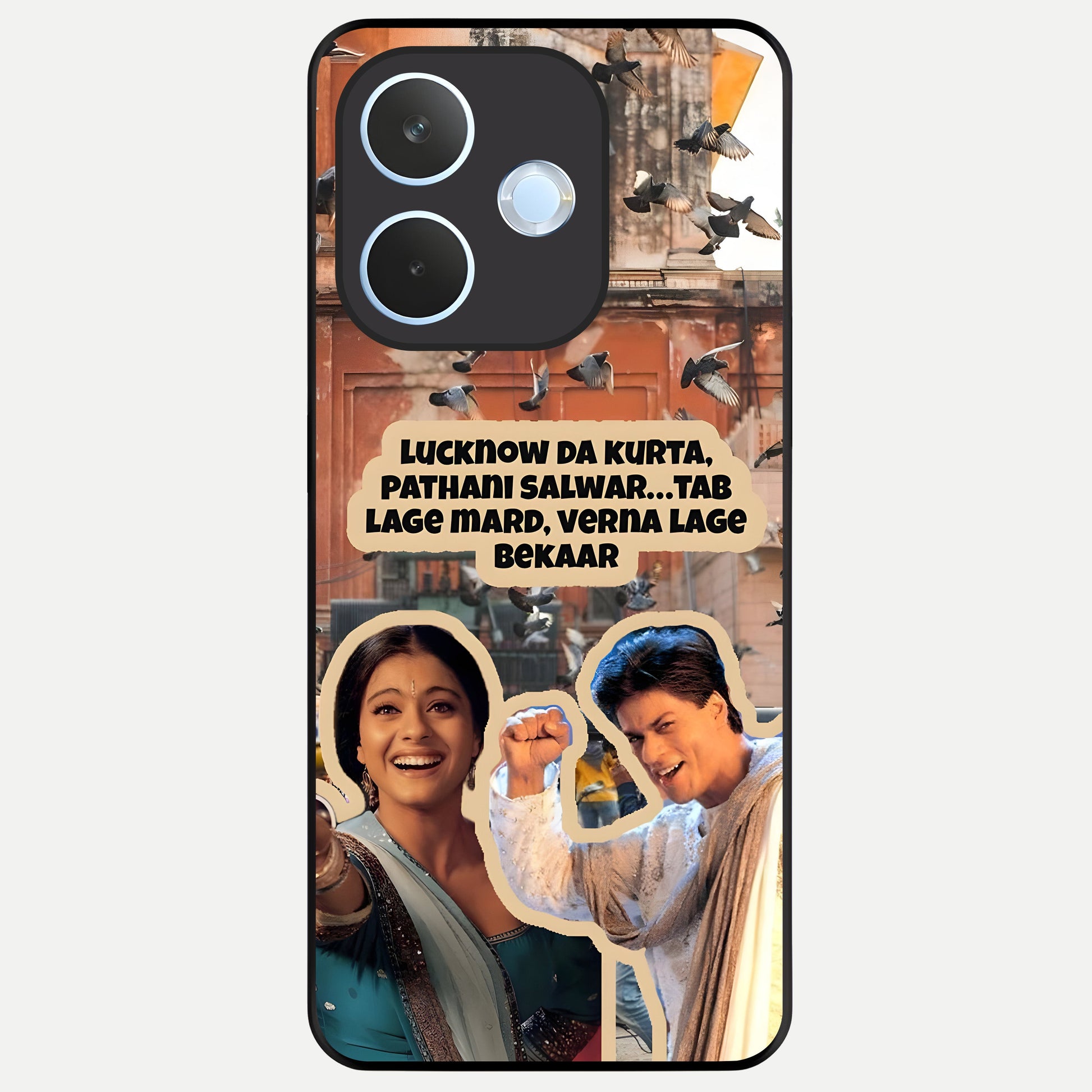  Desi Retro Vibes Glass Case For Oppo Reno 15 Pro mini back cover – full design glossy printed glass finish