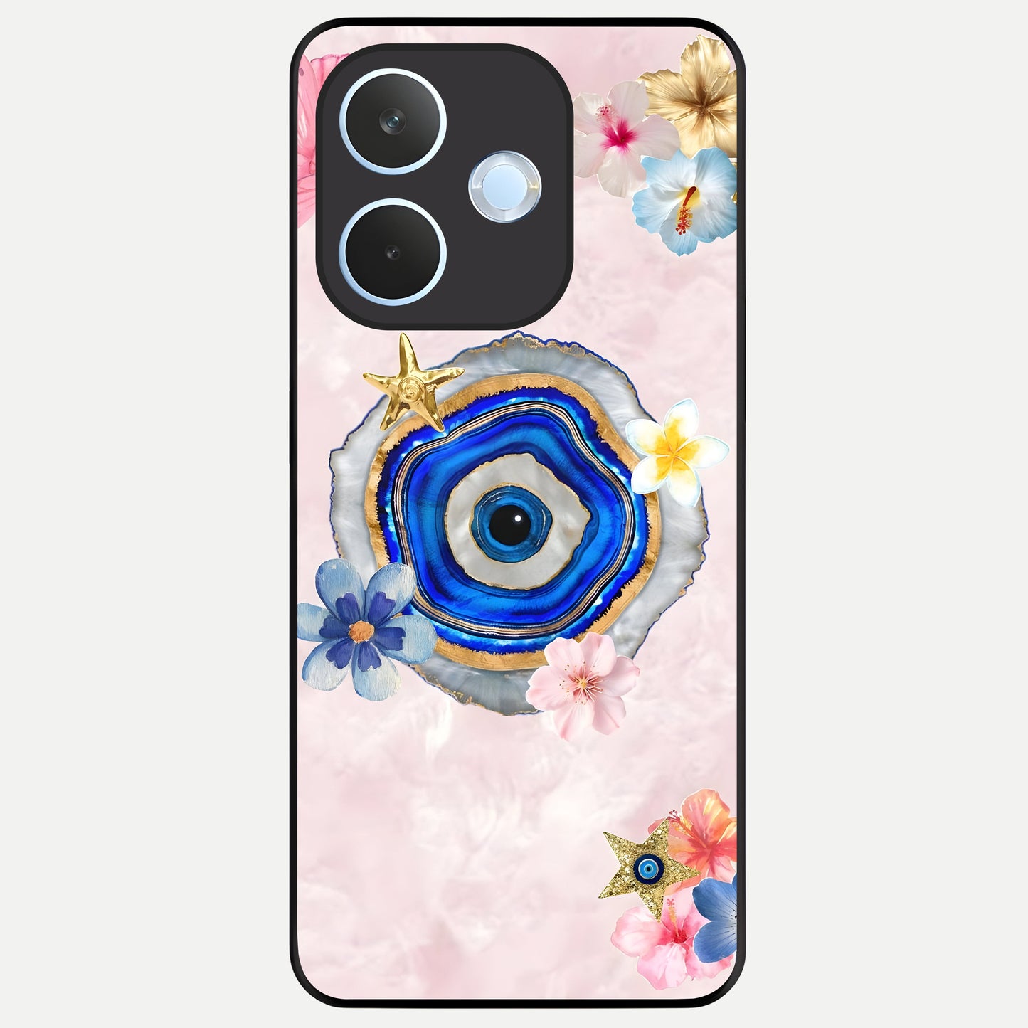  Divine Aura Bloom Glass Case For Oppo Reno 15 Pro mini back cover – full design glossy printed glass finish
