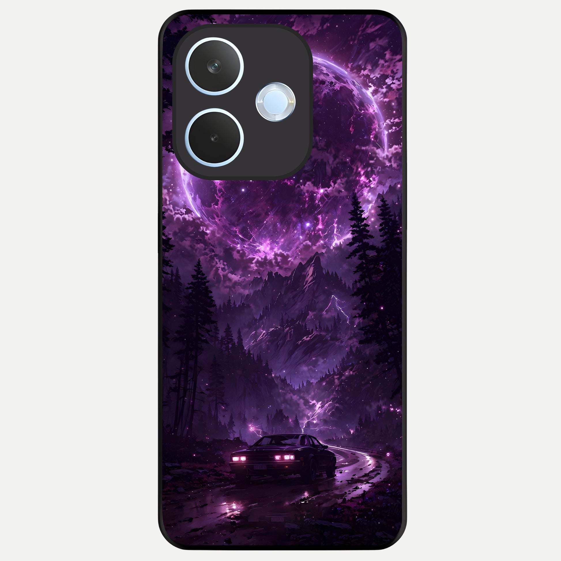  Eternal Cosmic Drive Glass Case For Oppo Reno 15 Pro mini back cover – full design glossy printed glass finish