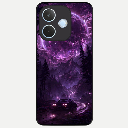 Eternal Cosmic Drive Glass Case For Oppo Reno 15 Pro mini back cover – full design glossy printed glass finish