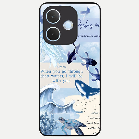  Faithful Ocean Promise Glass Case For Oppo Reno 15 Pro mini back cover – full design glossy printed glass finish