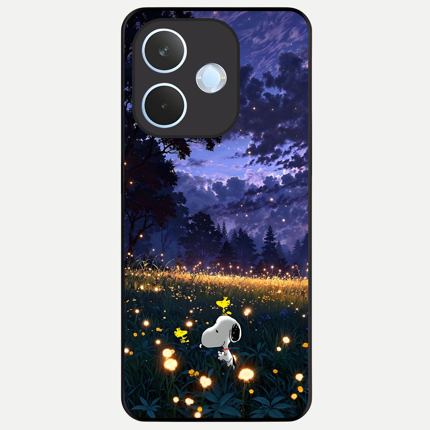  Firefly Meadow Magic Glass Case For Oppo Reno 15 Pro mini back cover – full design glossy printed glass finish