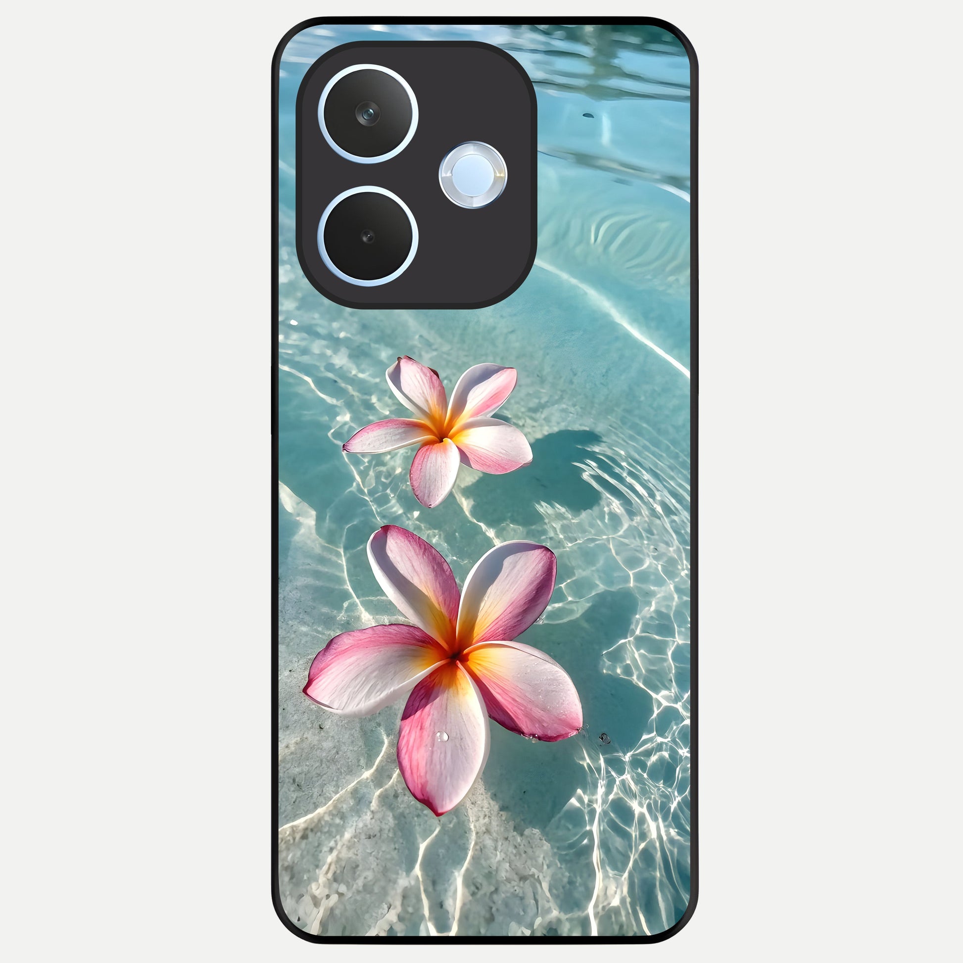  Floating Bloom Bliss Glass Case For Oppo Reno 15 Pro mini back cover – full design glossy printed glass finish