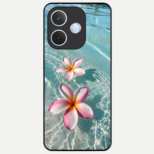  Floating Bloom Bliss Glass Case For Oppo Reno 15 Pro mini back cover – full design glossy printed glass finish