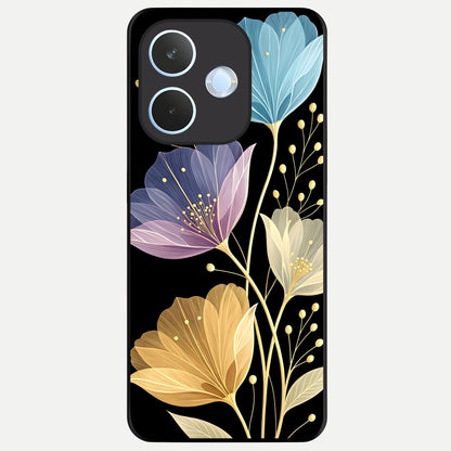  Flower Bloom Glow Glass Case For Oppo Reno 15 Pro mini back cover – full design glossy printed glass finish