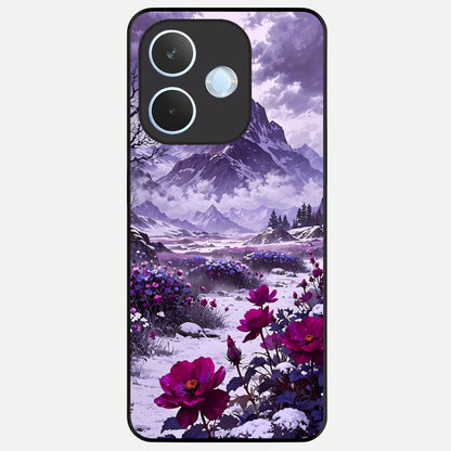  Flower Mountain View Glass Case For Oppo Reno 15 Pro mini back cover – full design glossy printed glass finish