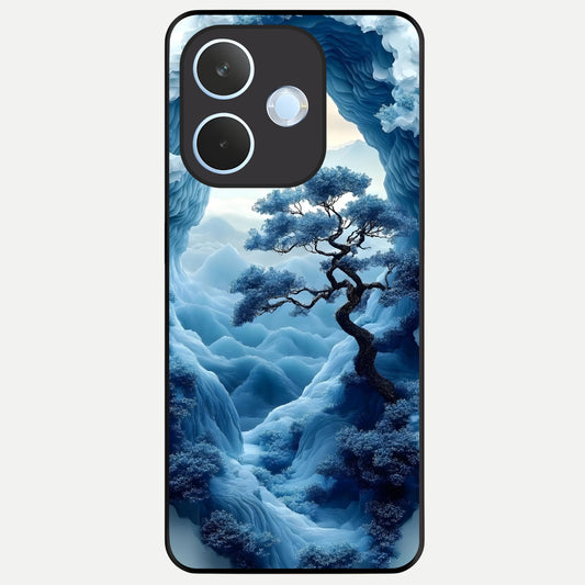  Frozen Serenity Gate Glass Case For Oppo Reno 15 Pro mini back cover – full design glossy printed glass finish