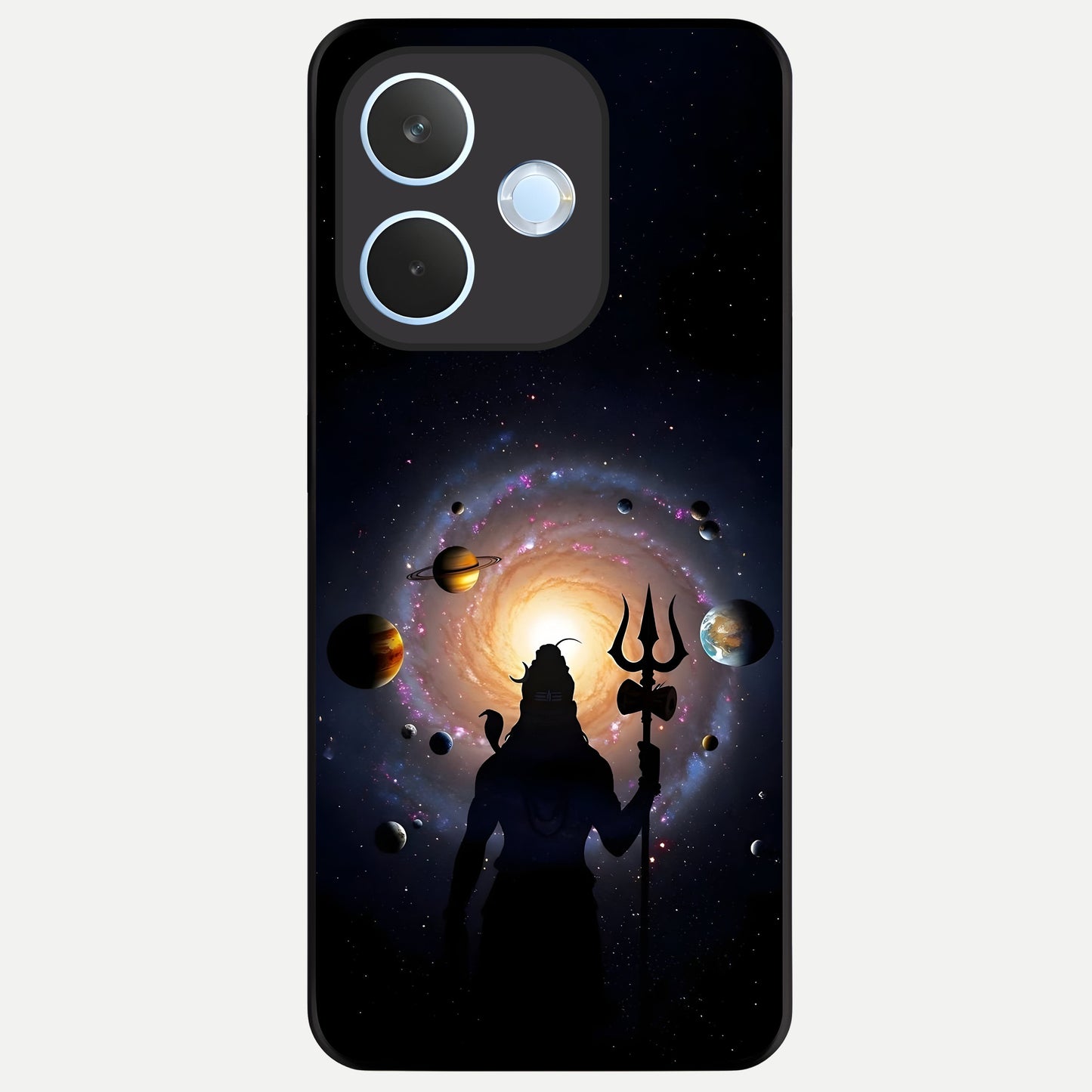  Galactic Shiva Vision Glass Case For Oppo Reno 15 Pro mini back cover – full design glossy printed glass finish
