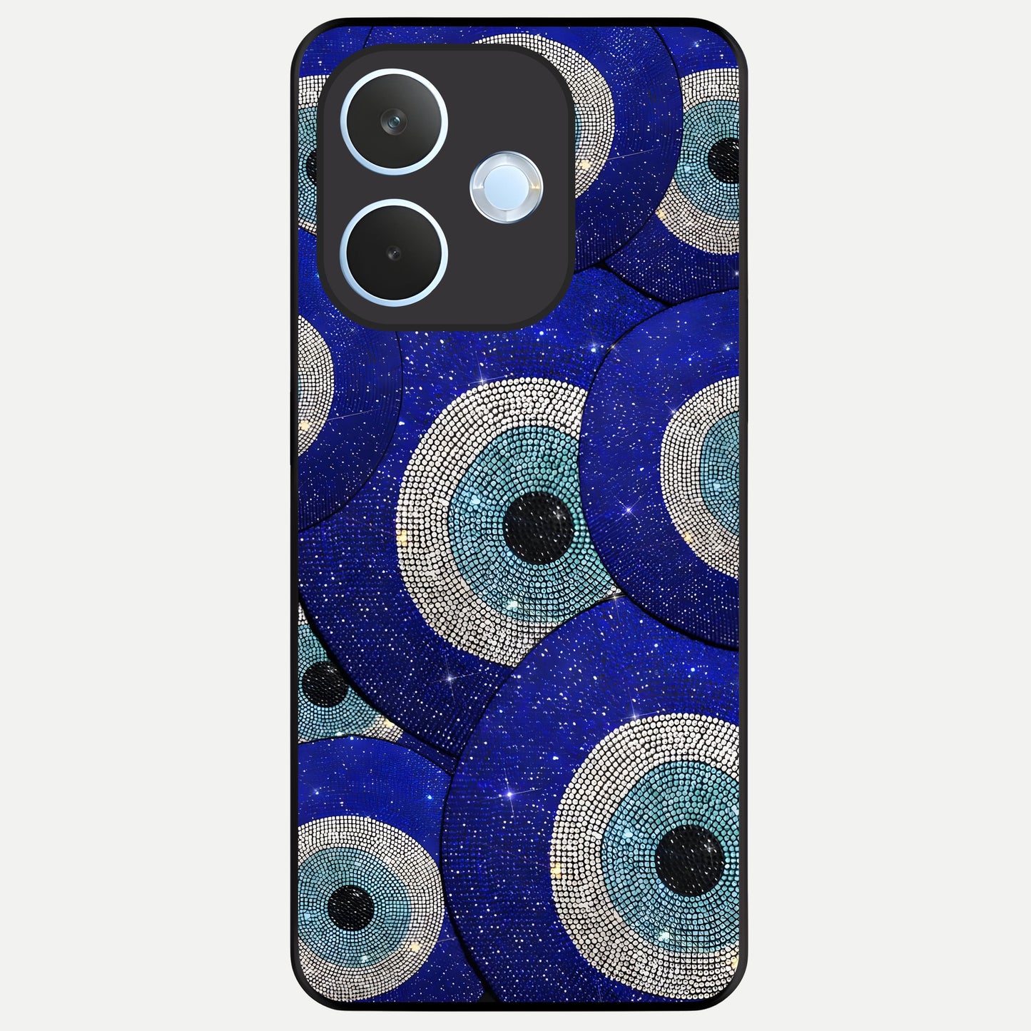  Galaxy Eye Flow Glass Case For Oppo Reno 15 Pro mini back cover – full design glossy printed glass finish