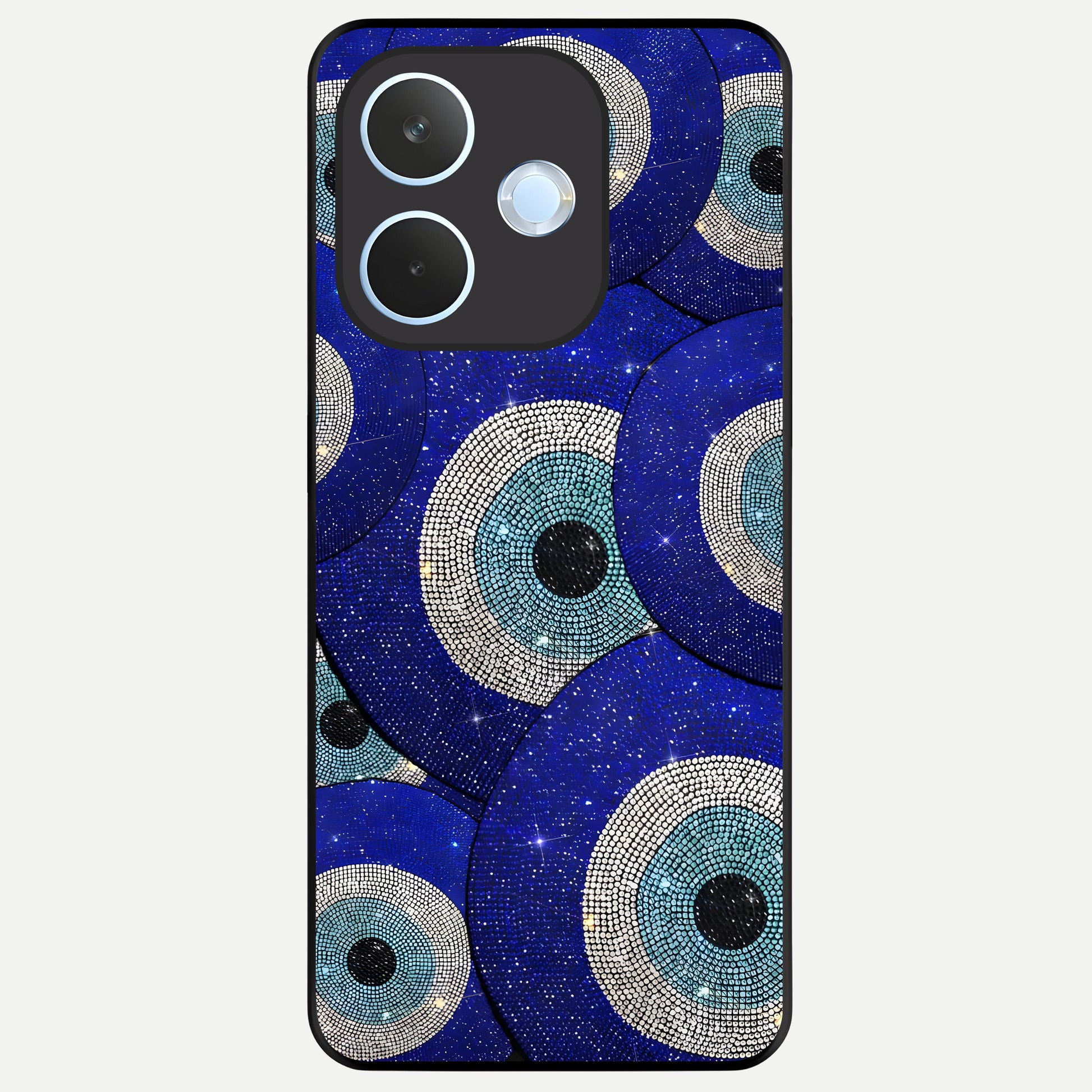  Galaxy Eye Flow Glass Case For Oppo Reno 15 Pro mini back cover – full design glossy printed glass finish