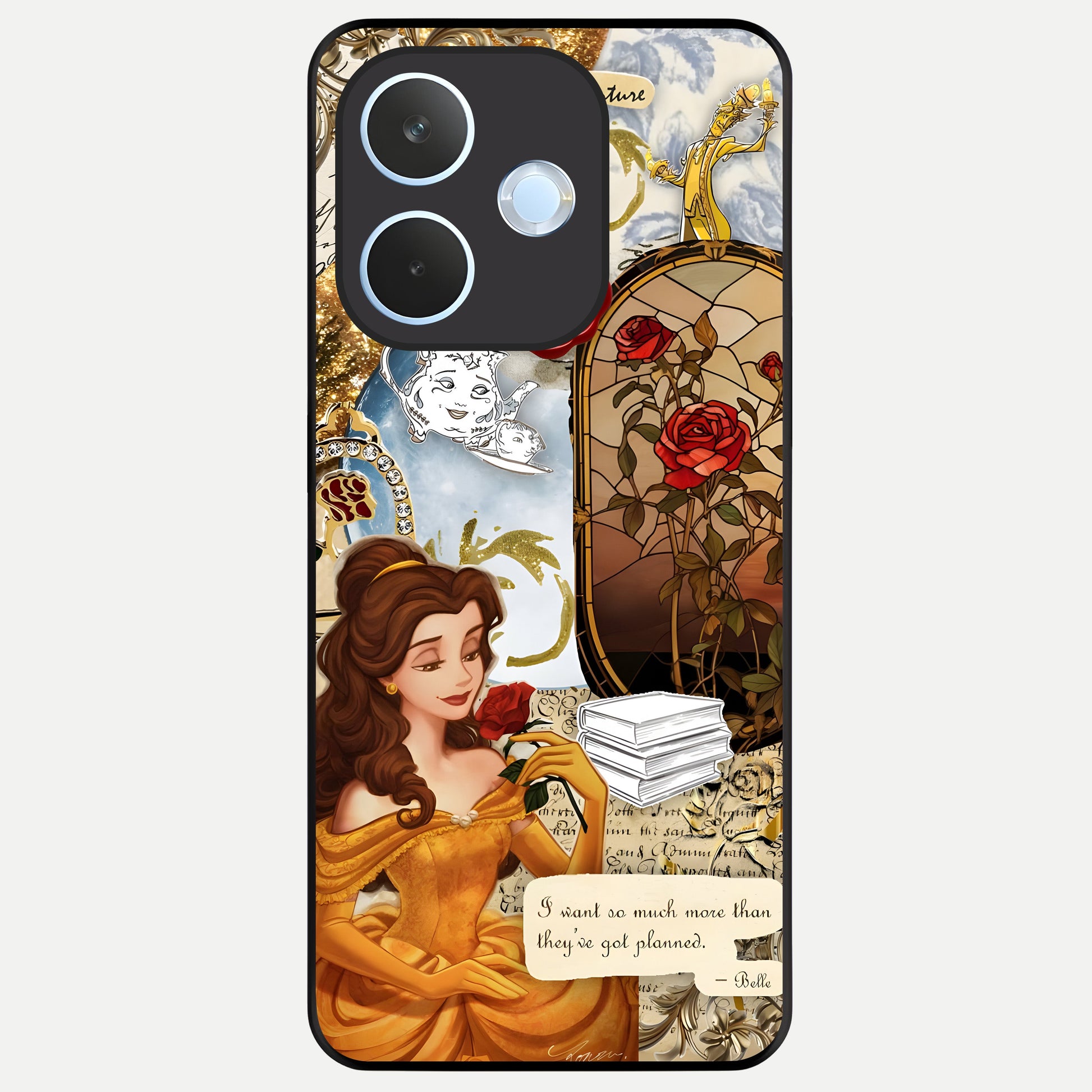  Golden Dream Belle Glass Case For Oppo Reno 15 Pro mini back cover – full design glossy printed glass finish