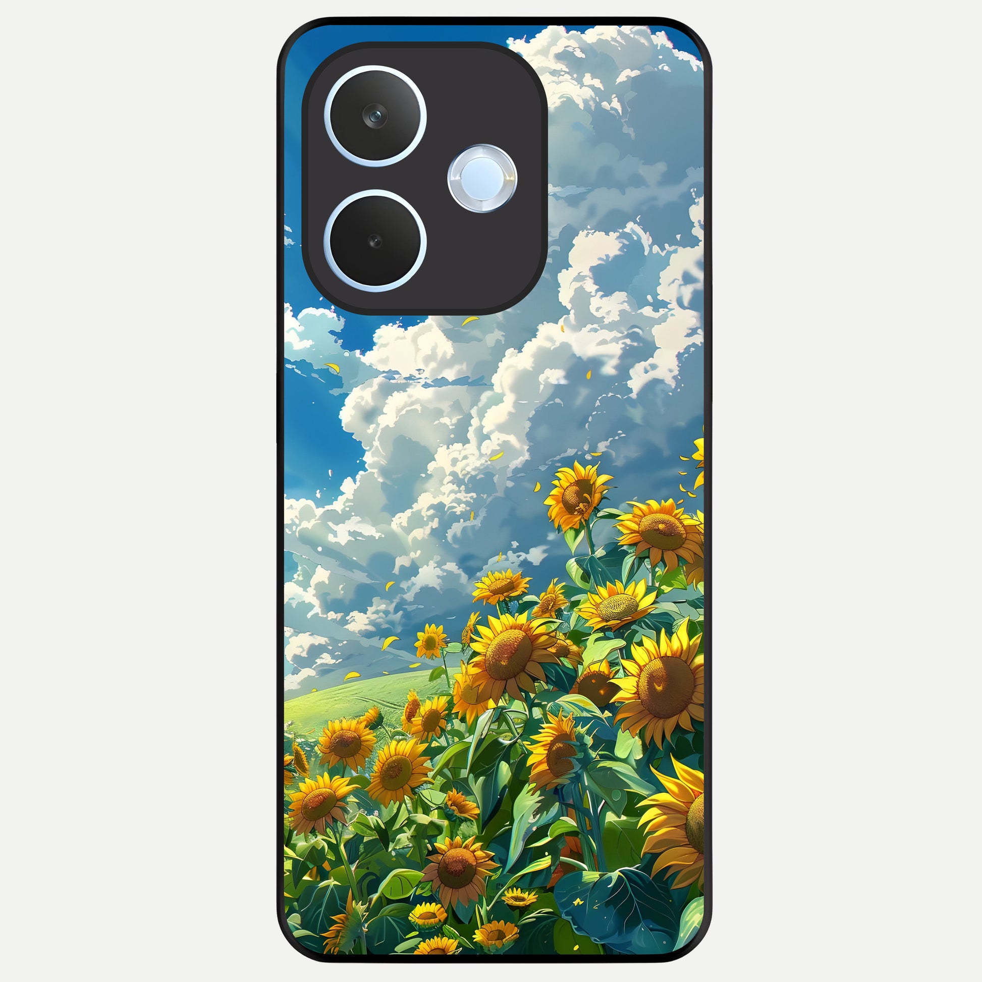  Golden Sun Glory Glass Case For Oppo Reno 15 Pro mini back cover – full design glossy printed glass finish