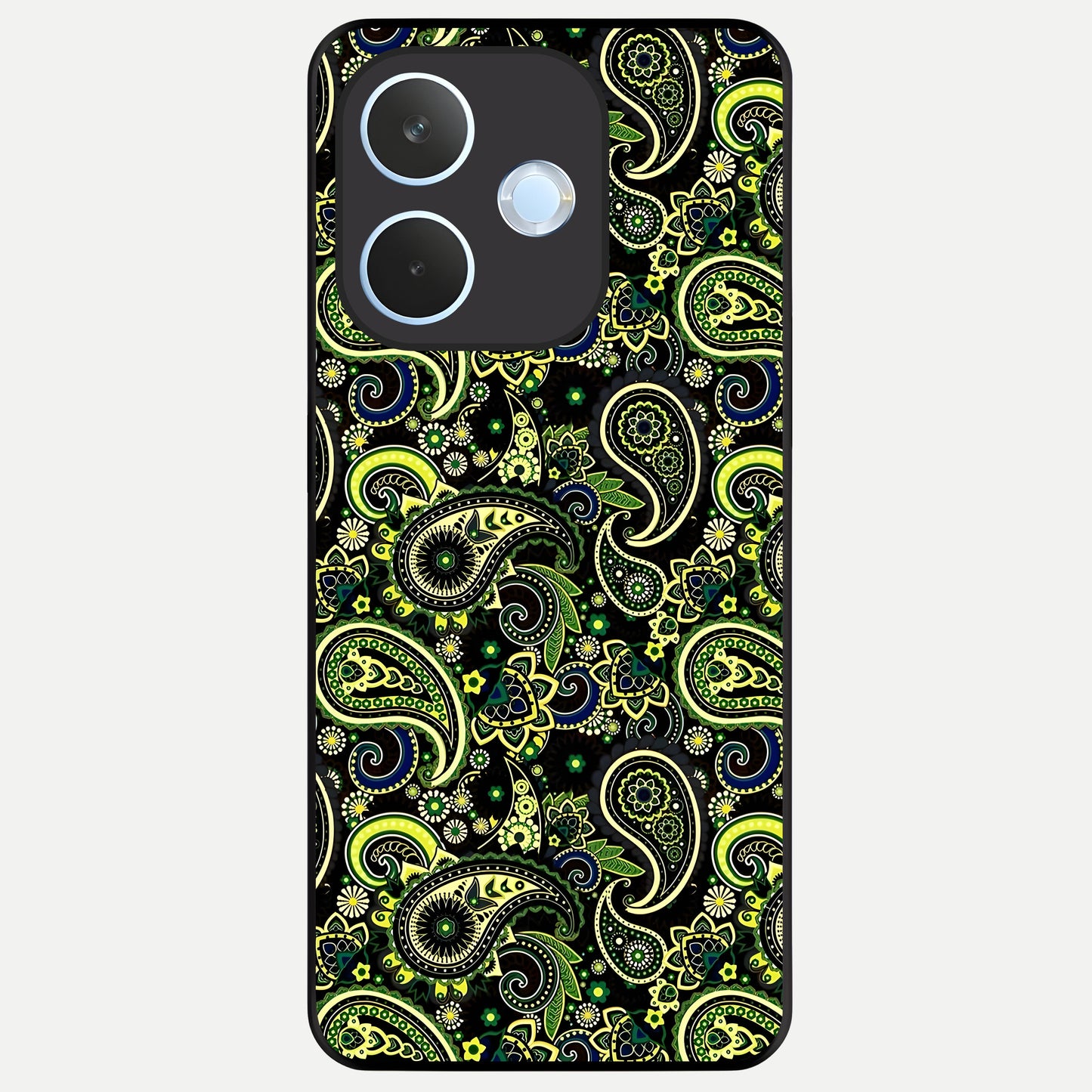  Green Lemon Glass Case For Oppo Reno 15 Pro mini back cover – full design glossy printed glass finish