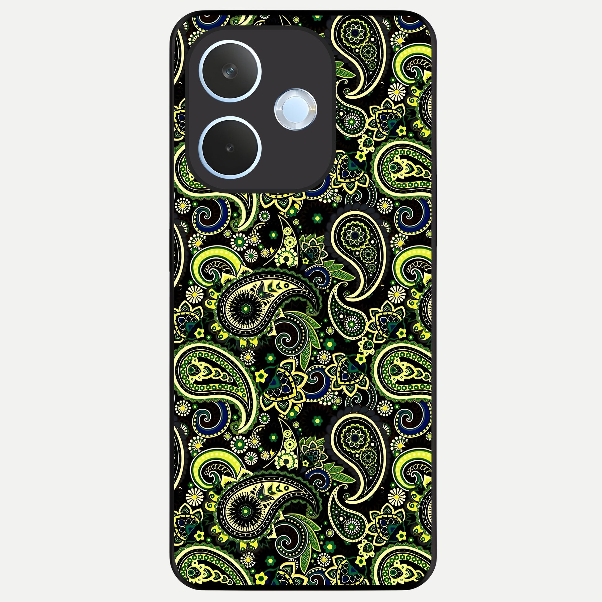  Green Lemon Glass Case For Oppo Reno 15 Pro mini back cover – full design glossy printed glass finish