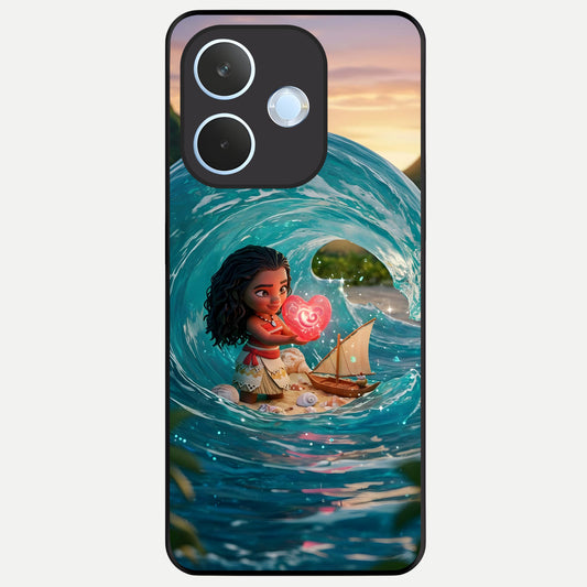 Heart of Ocean Glass Case For Oppo Reno 15 Pro mini back cover – full design glossy printed glass finish