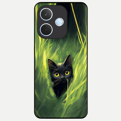  Hidden Cat Whisper Glass Case For Oppo Reno 15 Pro mini back cover – full design glossy printed glass finish