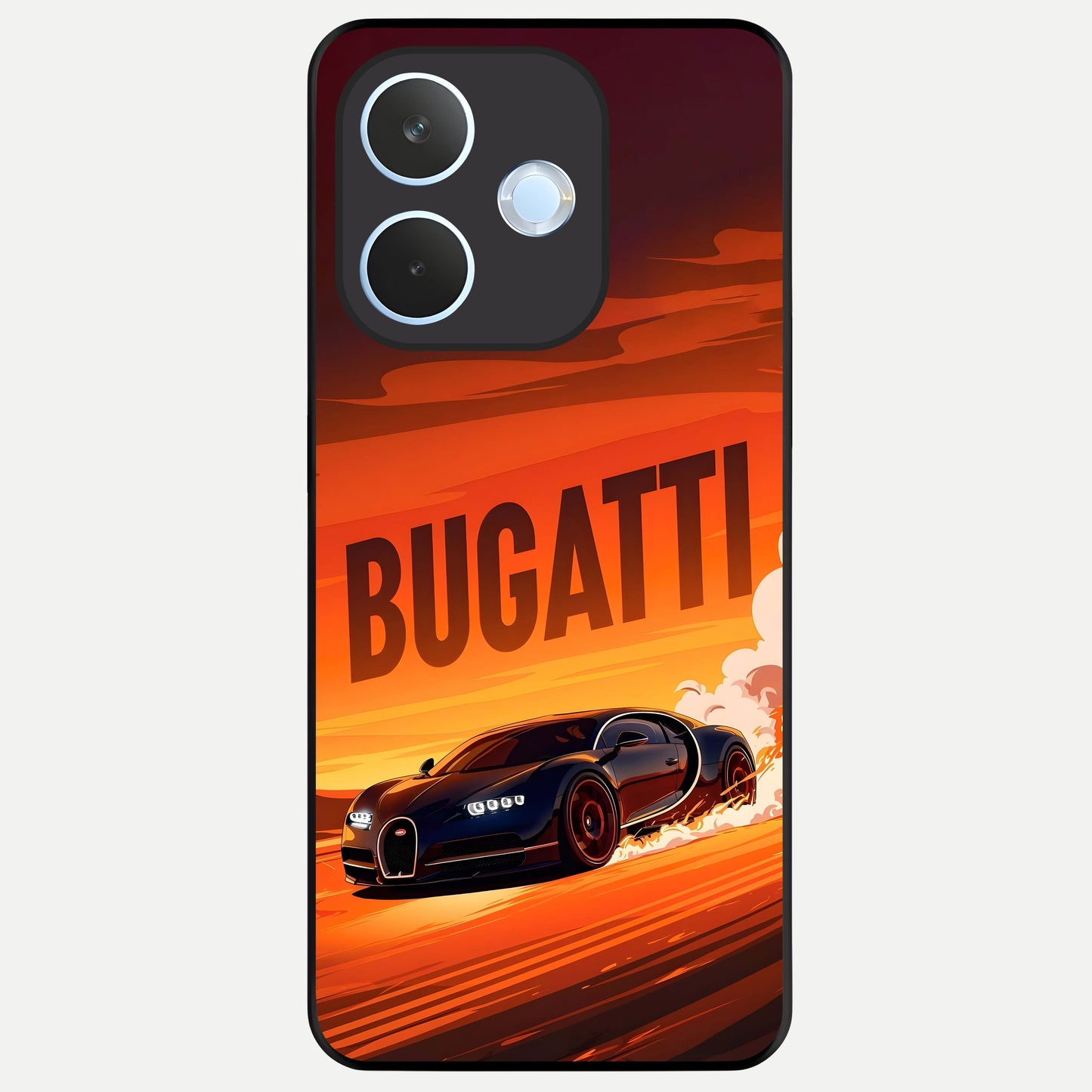  Inferno Bugatti Storm Glass Case For Oppo Reno 15 Pro mini back cover – full design glossy printed glass finish