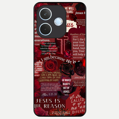  Jesus Love Heals Glass Case For Oppo Reno 15 Pro mini back cover – full design glossy printed glass finish