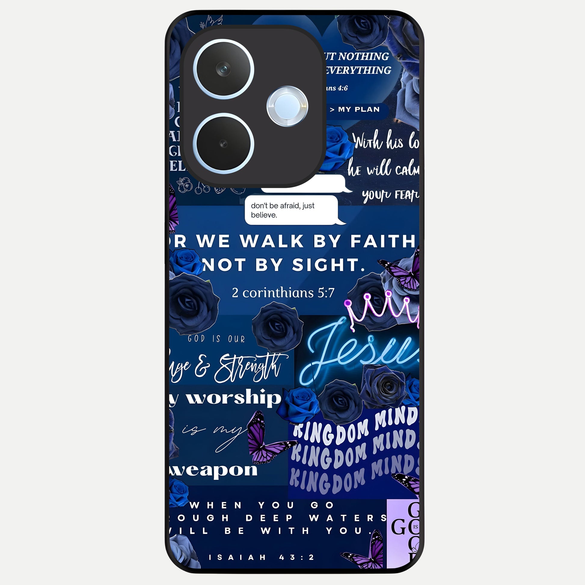  Kingdom Faith Glow Glass Case For Oppo Reno 15 Pro mini back cover – full design glossy printed glass finish