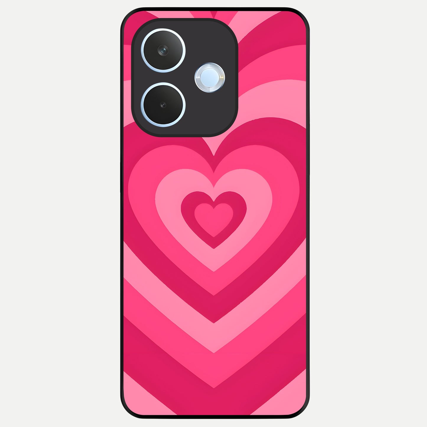  Layered Love Hearts Glass Case For Oppo Reno 15 Pro mini back cover – full design glossy printed glass finish