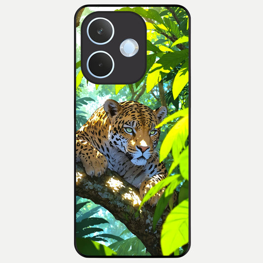  Leopard in Jungle Glass Case For Oppo Reno 15 Pro mini back cover – full design glossy printed glass finish
