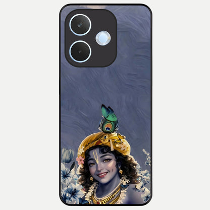  Lord Krishna Glass Case For Oppo Reno 15 Pro mini back cover – full design glossy printed glass finish