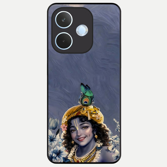  Lord Krishna Glass Case For Oppo Reno 15 Pro mini back cover – full design glossy printed glass finish