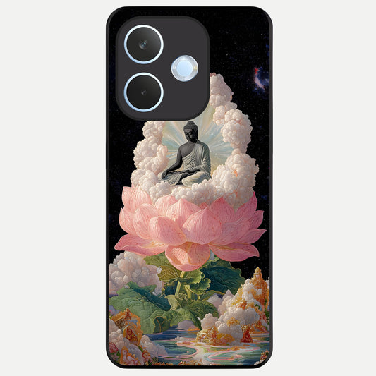  Lotus Divine Peace Glass Case For Oppo Reno 15 Pro mini back cover – full design glossy printed glass finish