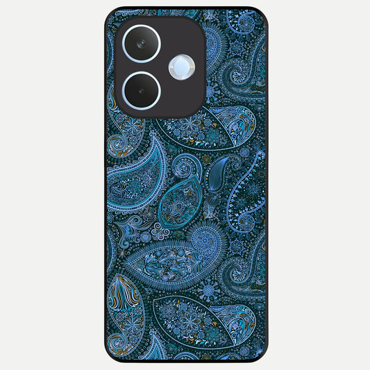  Midnight Paisley Glow Glass Case For Oppo Reno 15 Pro mini back cover – full design glossy printed glass finish