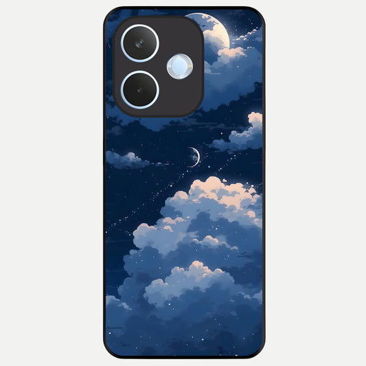  Moon Dream Haze Glass Case For Oppo Reno 15 Pro mini back cover – full design glossy printed glass finish