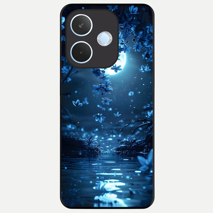  Moonlight Petal Dream Glass Case For Oppo Reno 15 Pro mini back cover – full design glossy printed glass finish
