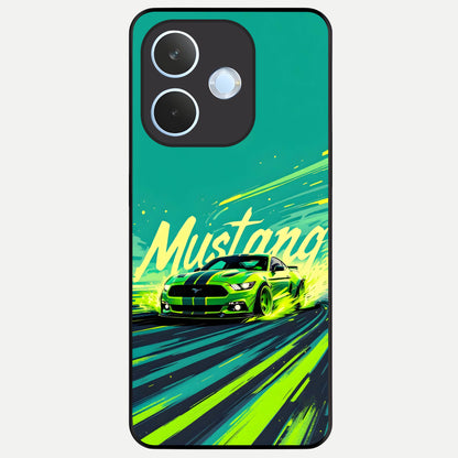  Mustang Bang Glass Case For Oppo Reno 15 Pro mini back cover – full design glossy printed glass finish