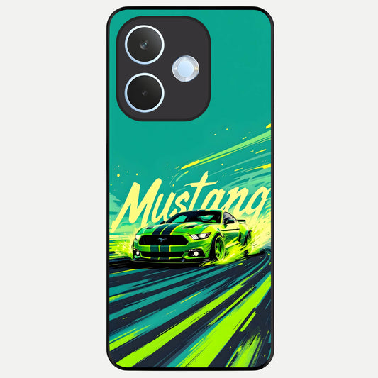  Mustang Bang Glass Case For Oppo Reno 15 Pro mini back cover – full design glossy printed glass finish