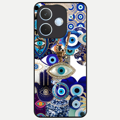  Mystic Charm Eye Glass Case For Oppo Reno 15 Pro mini back cover – full design glossy printed glass finish