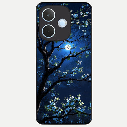  Mystic Floral Night Glass Case For Oppo Reno 15 Pro mini back cover – full design glossy printed glass finish