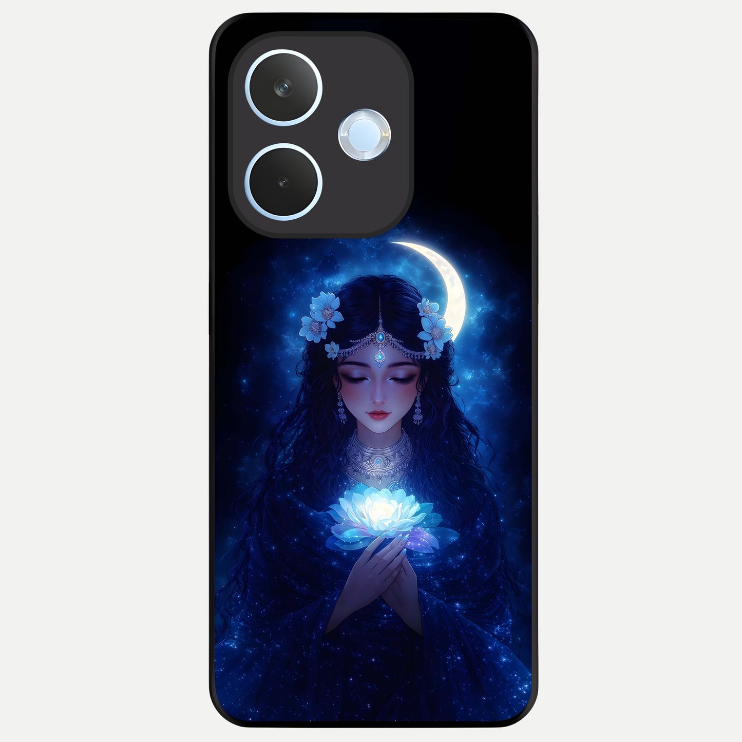  Mystic Moon Queen Glass Case For Oppo Reno 15 Pro mini back cover – full design glossy printed glass finish