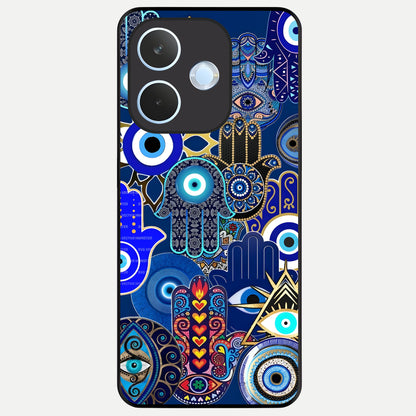  Mystic Palm Guard Glass Case For Oppo Reno 15 Pro mini back cover – full design glossy printed glass finish