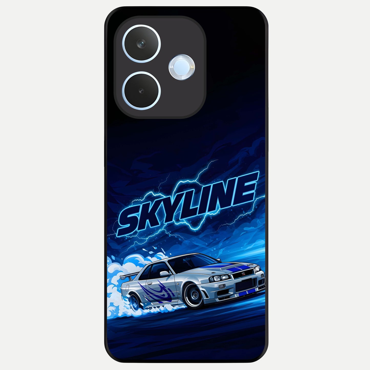  Neon Drift Beast Glass Case For Oppo Reno 15 Pro mini back cover – full design glossy printed glass finish