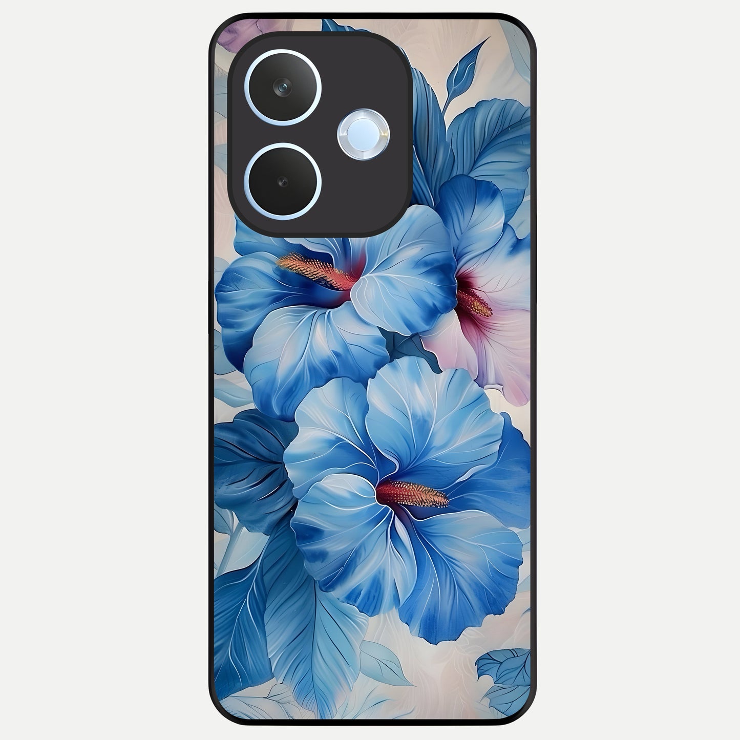  Ocean Hibiscus Grace Glass Case For Oppo Reno 15 Pro mini back cover – full design glossy printed glass finish