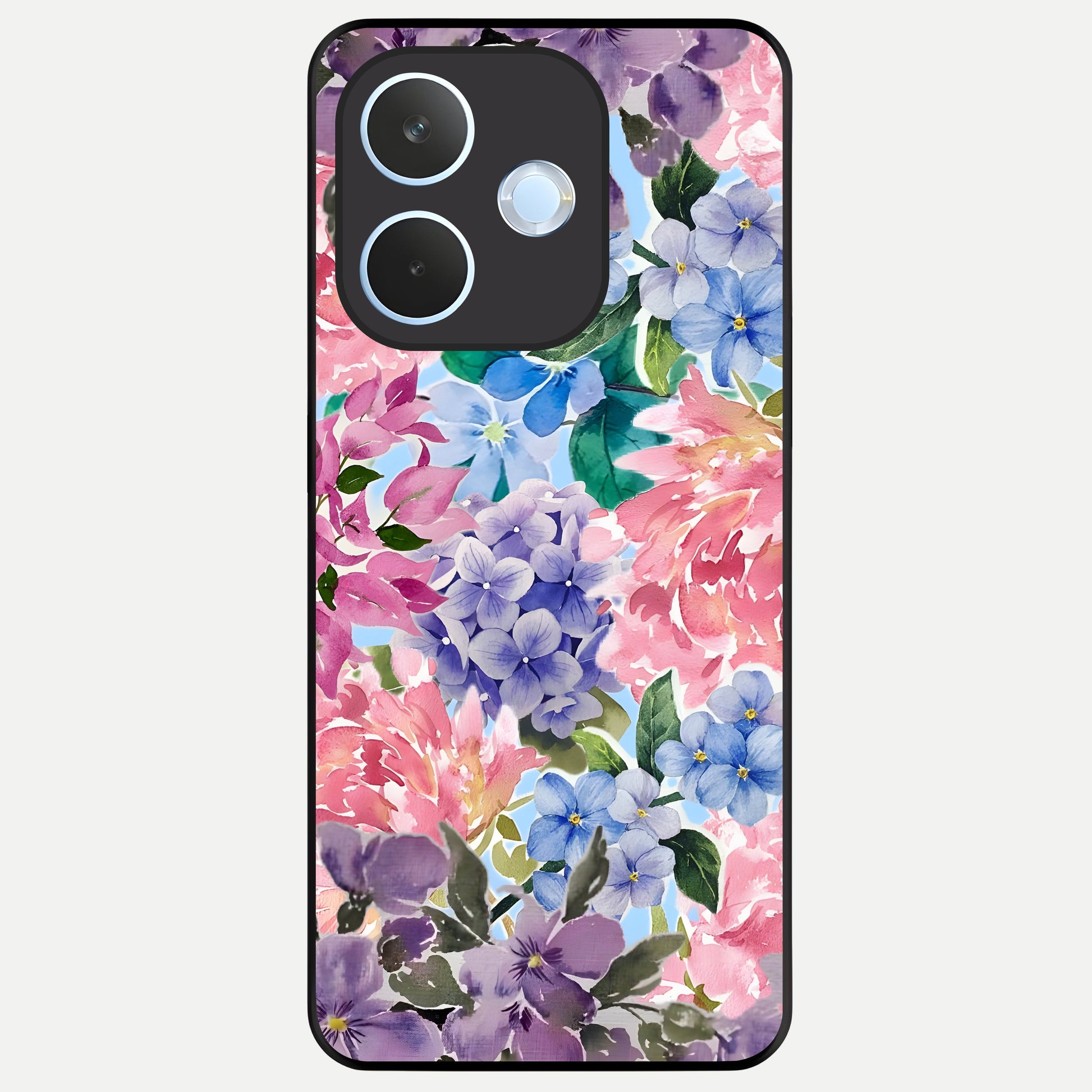  Pastel Floral Mix Glass Case For Oppo Reno 15 Pro mini back cover – full design glossy printed glass finish