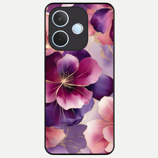  Pink Bouquet Florals Glass Case For Oppo Reno 15 Pro mini back cover – full design glossy printed glass finish